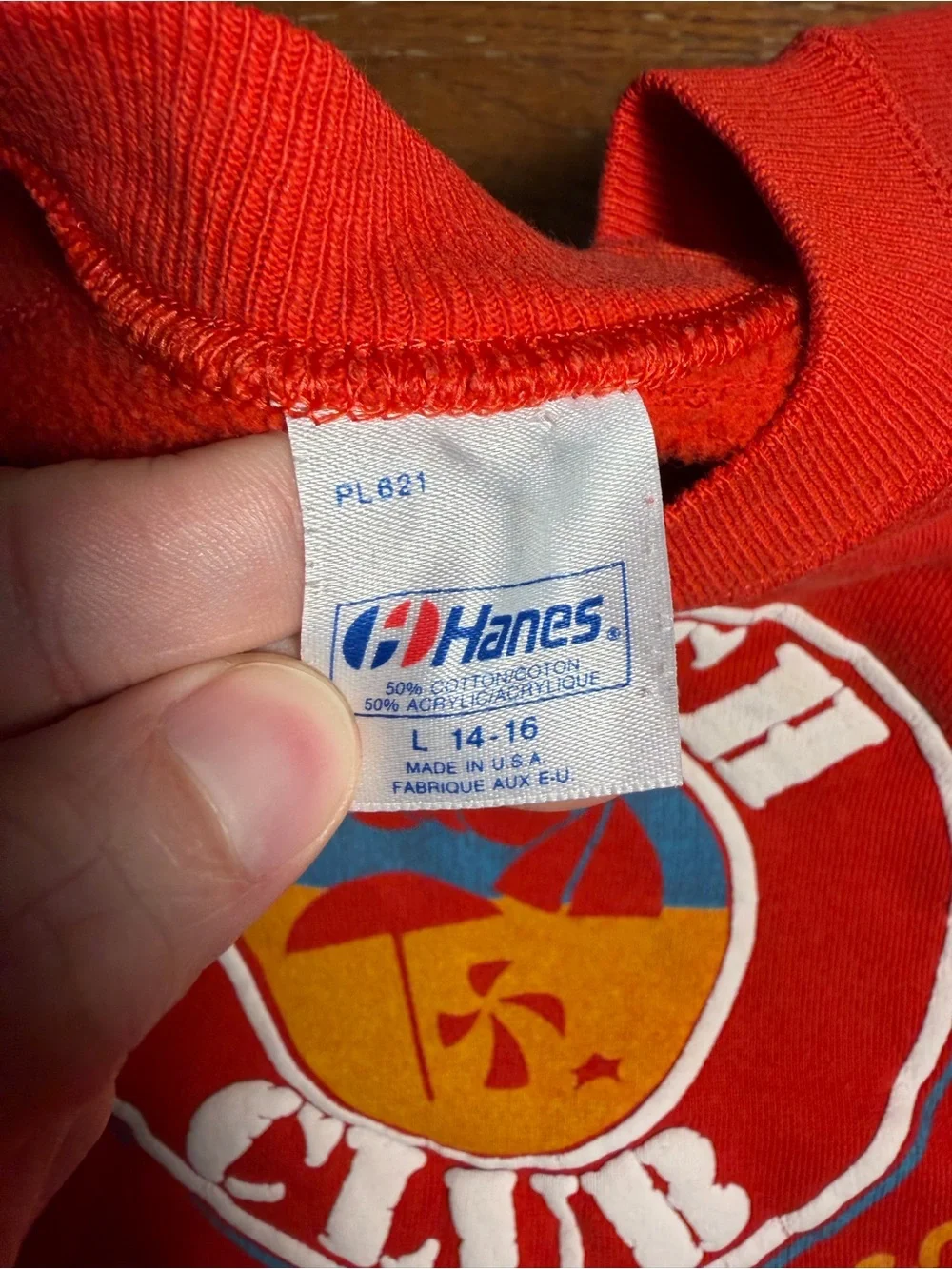 1987 Vintage Youth Beach Club San Diego Graphic Crewneck